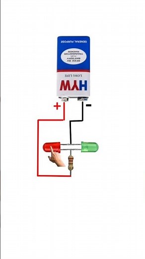 how to make a polarity tester using led and resistors #shots #tarunelectronic