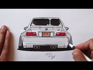How to draw a car BMW