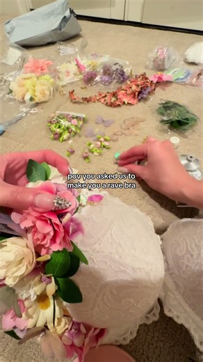 this custom commission came out SO BEAUTIFUL omg perfect for a rave 🌺 #raveoutfit #ravegirl #beyondwonderland