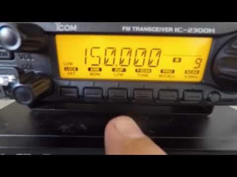 ICOM 2300 H - programando o básico