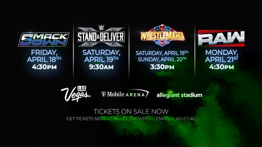 2.1K views · 12 reactions | WrestleMania 41 is in Las Vegas this Week! Live at Allegiant Stadium April 19 & 20, 2025! 2-Day Combo Tickets on sale now! | WWE | Facebook