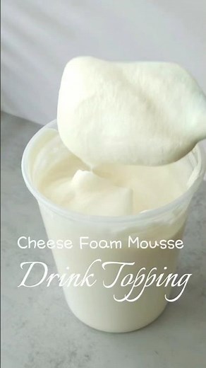 Cheese Foam Tea Mousse Recipe! ☁️ Fluffy goodness. so easy so good! Recipe in comments 💫
