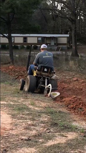 Plowing garden with a 1964 allis chalmers B-10