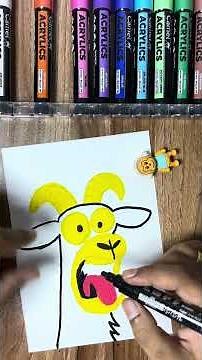 How to Draw a Goat Face with a Shocking Expression – Easy Step-by-Step Tutorial