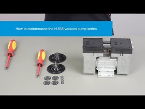 KNF | How to maintenance the N 838 vacuum pump series
