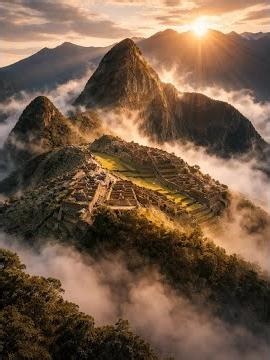 The Building of Machu Picchu High in the Andes #Inca