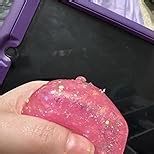 4Pack Glitter Squishy Cube, Nice Stress Cubes for Adults - Slow Rise Glitter Square Stress Balls , Malt Sugar Stress Balls, Sensory Fidget Toys Gel Ice Cube Squishy‘s - Relieve Anxiety/Autism/ADD/ADHD