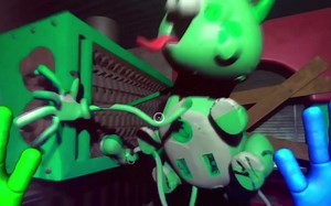 Green Candy Cat VS Shredder!