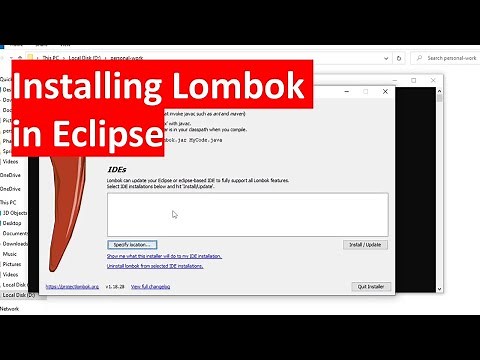 Installing Lombok on Eclipse/STS