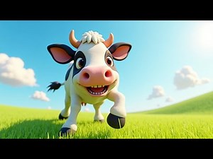 Moo Moo Brown Cow | Farm Animal Rhyme for Kids | Fun Learning Song About Cows