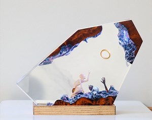 Abstract Human Figure Resin Lamp – Artistic Handmade Decor, Handmade Gift for Art Lovers - Etsy