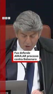 Fux defende ANULAR processo contra Bolsonaro