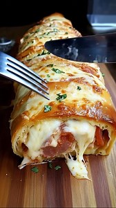 93K views · 1.4K reactions | Italian Stromboli 1 tube of pillsbury pizza crust 8 slices of deli ham 10 slices of Genoa salami 12 slices of sandwich pepperoni 8 slices provolone cheese or mozzarella 2 tablespoons of butter 2 minced garlic gloves 2 teaspoons chopped parsley 3 tablespoons of Parmesan cheese ......................... Full Recipe in Coʍmеոτ  | Recipes Two | Facebook