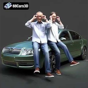 Download 3D model at 88cars3d.com Skoda Superb 2006 001