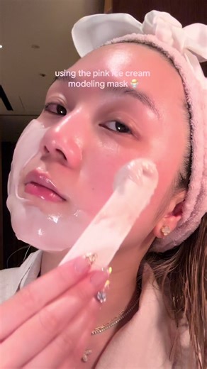 Glowing Pink Ice Cream Modeling Mask by Mediheal | Korean Skincare Routine