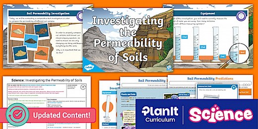 Science: Rocks: Investigating the Permeability of Soils Year 3 Lesson 6
