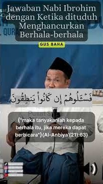 Jawaban Nabi Ibrohim Ketika dituduh Menghancurkan Berhala berhala #2623 #gusbaha