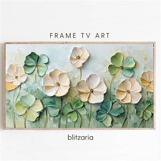 St. Patrick’s Day Frame TV Art, Irish Clover Shamrock Vintage Screensaver - Etsy