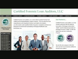Certified Forensic Loan Auditors, LLC - Intro