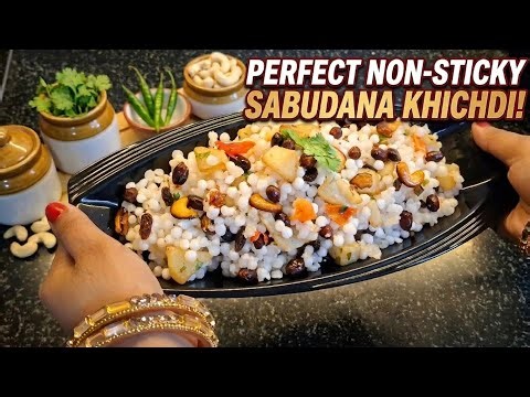 Sabudana Khichdi Recipe | Perfect Non-Sticky Vrat Khichdi 😍 Fasting Special
