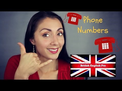 British English: Quoting a Phone Number