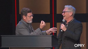 Multi-Grammy® and GMA Award winning Steven Curtis Chapman was invited to become a member of the Grand Ole Opry tonight by Opry member and longtime friend Ricky Skaggs. With 50 No. 1 hits, Chapman is the most awarded artist in Christian music history. The beloved singer made his Opry debut 42 years ago at age 19 when he was a performer at Opryland Theme Park singing the songs of Opry greats including George Jones, Ricky Skaggs and more. After Chapman’s set, Skaggs approached his friend with a fra