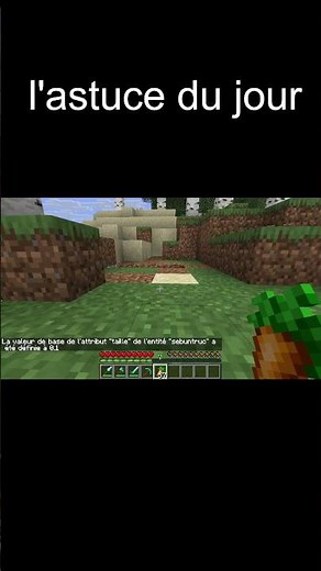 How to become tiny, Minecraft tip 176 #minecraft #gaming #tip