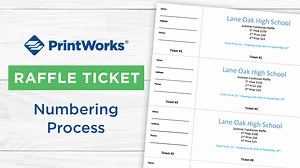 Watch Raffle Ticket Numbering Process Video on Amazon Live