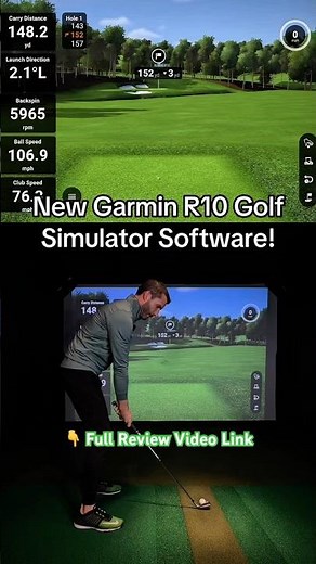 This NEW Garmin R10 Golf Simulator Software Changes EVERYTHING! #golf #golfsimulator