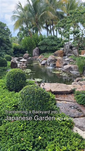 3.1K views · 1.8K reactions | We transformed this backyard space into a Japanese influenced Garden, Koi Pond and Waterfall, pond care by @aquariabahamas . . . . . . #garden #japanesegarden #japanesegardens #japan #kyoto #design #plants #pond #koi #koiponds #bahamas #luxury #landscaping ##luxurylifestyle #luxuryhomes | Matthew Giampietro Garden Design | Facebook