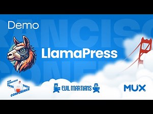 Ruby startup demo: Kody Kendall, LlamaPress. San Francisco Ruby Conference 2025