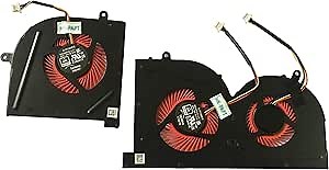 Fan Replacement for MSI GS63VR Series GS63VR 6RF GS63VR 7RF GS63VR Stealth Pro MS-16K2 MS-17B1 BS5005HS-U2L1 BS5005HS-U2F1 Gpu CPU Cooling Fan