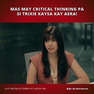 890K views · 10K reactions | #LiletMatiasAttorneyAtLaw #Highlights: Paganahin din ang utak, Aera! ‘Wag puro puso! #LMAALMatiasVsAlon FULL episodes here: bit.ly/LiletMatiasEpisodes | GMA Network | Facebook