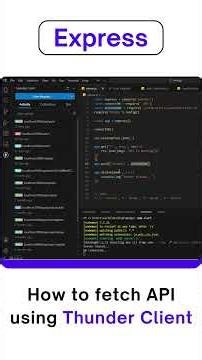 🔥Stop Using Postman? Try Thunder Client in VS Code ⚡ #coding