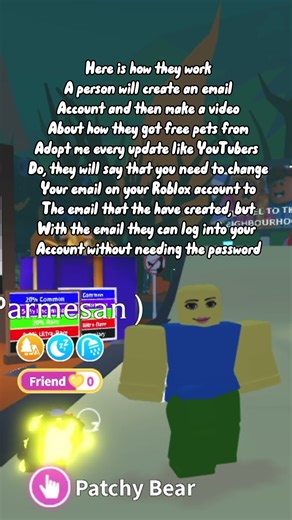 NEVER fall for this ADOPT ME SCAM #adoptme #fypシ #adoptmescammers #robloxx #adoptmerobloxgame