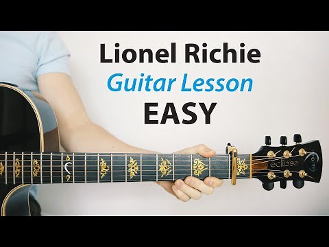 Lionel Richie: Easy 🎸 Acoustic Lesson & Play-Along