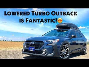 Lowered 2023 Subaru Outback Onyx XT Turbo! Review and 0-60.