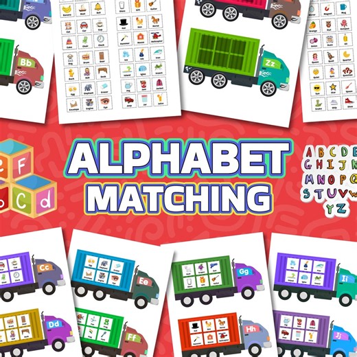 Alphabet Game Early Learning Letters Activity Kids Educational Literacy Practice Preschool Classroom Toy - Etsy