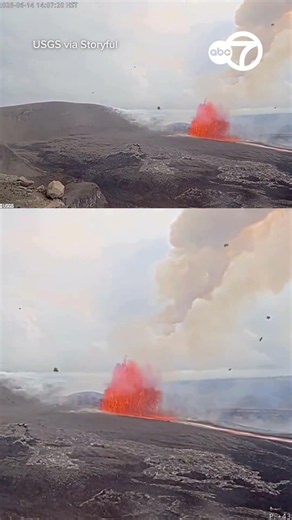 Whirlwind Smashes Into Camera Live Streaming Kilauea Eruption