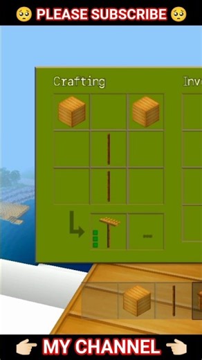 🙀HOW TO MAKE A "WOODEN RAKE"👈🏻 IN MINI BLOCK CRAFT 🤯#shorts #minecraft #usa