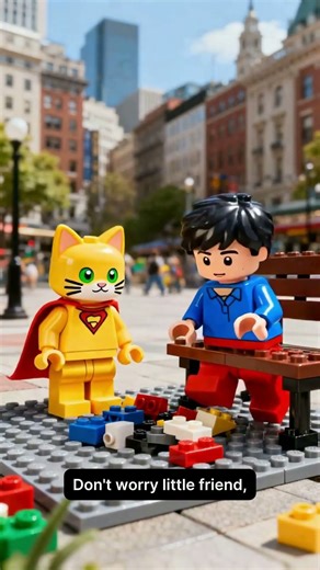 LEGO Super Cat 🐱🦸‍♂️ Tiny Cape… Big Hero!!!