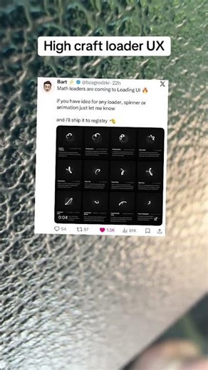 Loading UI designs are so cool #webdev #fullstackdeveloper