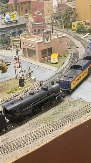 Ultimate steam train!!! Chessie System 2101 and Pennsylvania Railroad 9630 doubleheading a train￼
