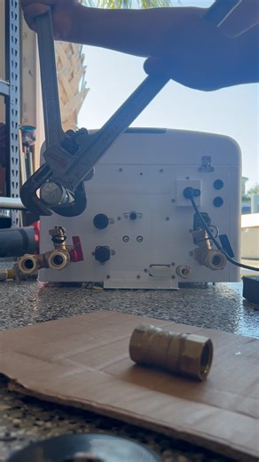 Installing a Navien water heater #viral #fyp #plumber