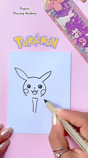 How to draw Pikachu - with color | Pokemon - Easy Step By Step Tutorial
