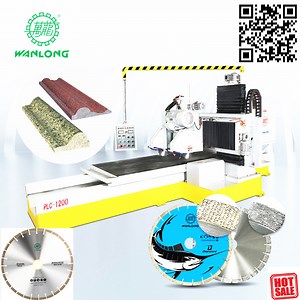 [Hot Item] Wanlong Granite Edge Profiling Machine with Circular Saw Shaping PLC-1600