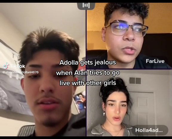 Adolla gets jealous when Alan tries to go live with other girls
