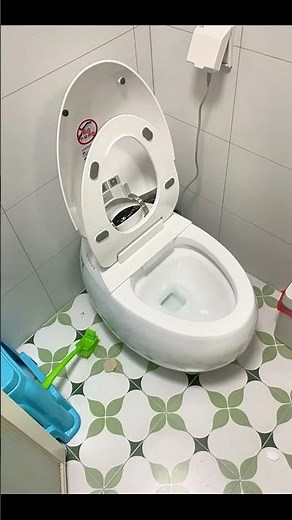 Egg-shaped Toilet! Fully Automated Smart Commode