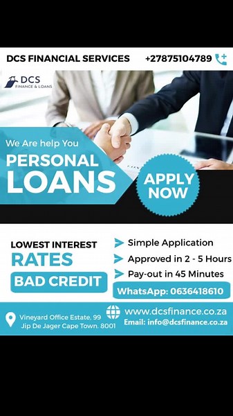 Need cash fast? DCS Finance makes it easy—apply online, get approved, and see money in your account today! Apply Now with Bad Credit #personalloans #quickloans #blacklisted #loanforblaklist