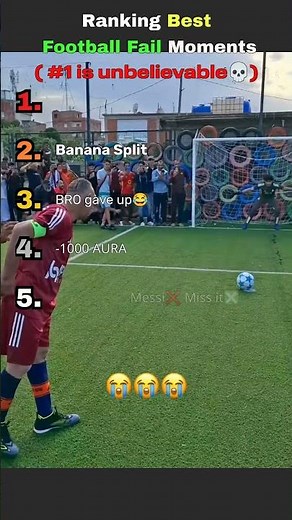 Ranking Best Football Fails! 💀 #football #shorts #funny